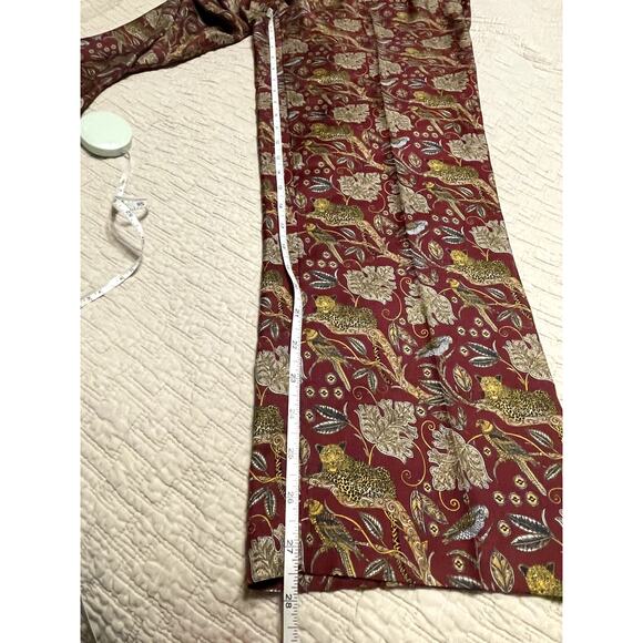 J. Crew Collection 100% Silk Jungle Cat Print Size 4 - Picture 5 of 10